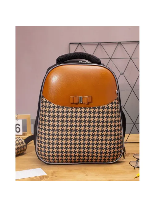 Ранец Basic Fashion беж+черный, 2 отд., эргоном. спинка