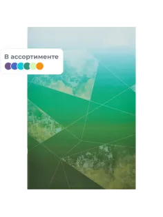 Тетрадь общая А4,48л,кл,скоб,офсет-2 Ice син/зел