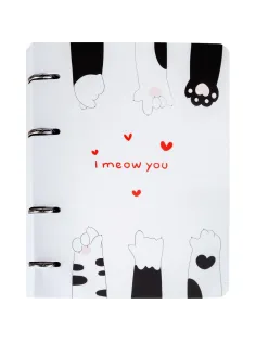 Тетрадь общая А5 120л клетка,кольца(смен.блок) Cats TSB5-120CT