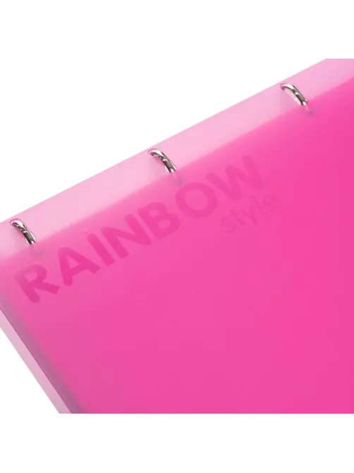 Бизнес-тетрадь Attache Rainbow Style А4 на кольцах, смен.блок, розов