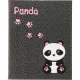 Тетрадь общая А5 96л Panda,клет,скреп., ВД-лак