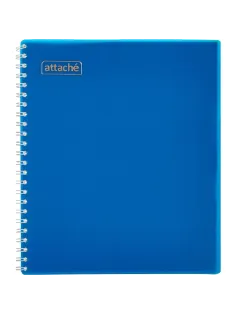 Тетрадь общая Attache 80л клетка А5,спираль, обложка Plastic