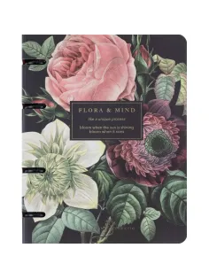 Тетрадь общая, BS, А5, 120л., клетка, кольца, Flora, букет N4757