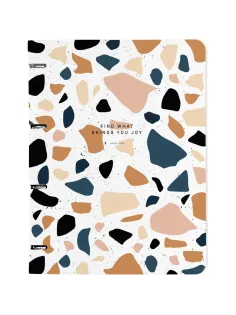 Тетрадь со сменным блоком А4,120л,Be Smart,Terrazzo,N3760