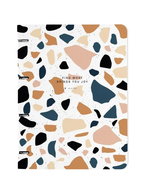 Тетрадь со сменным блоком А4,120л,Be Smart,Terrazzo,N3760