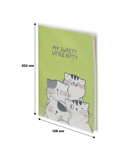 Тетрадь общая So Many Cats 64л B5, блок крем,клетка,пл.обл, в ассортименте