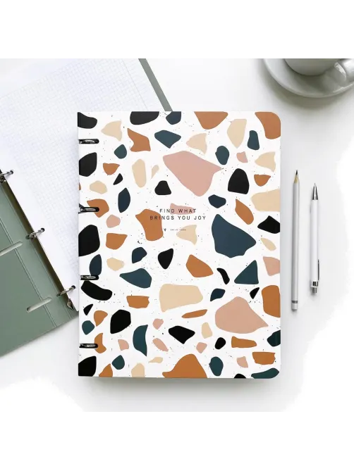 Тетрадь со сменным блоком А4,120л,Be Smart,Terrazzo,N3760