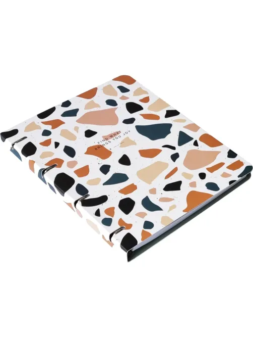 Тетрадь со сменным блоком А4,120л,Be Smart,Terrazzo,N3760