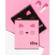Тетрадь общая А5 48л Kitty роз,клет,скреп, ВД-лак
