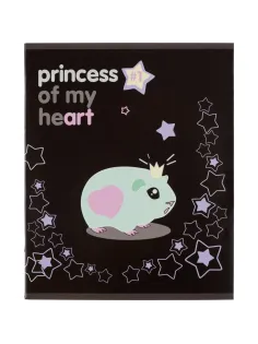 Тетрадь общая А5 48л Princess,клет,скреп, ВД-лак