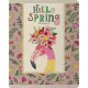 Тетрадь общая А5 ,48л, клетка,скрепка, HELLO SPRING, 5 шт в уп,7-48-448/5