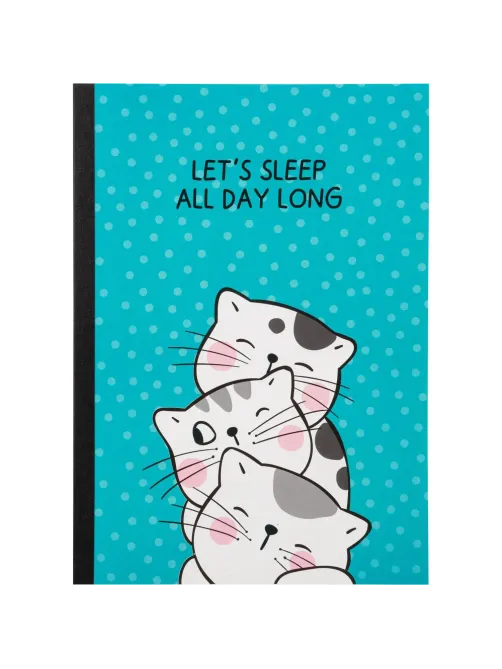 Тетрадь общая So Many Cats 60л, B5, блок бел, клетка,в ассортимент
