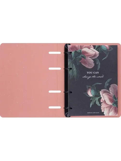 Тетрадь общая, BS, А5, 120л., клетка, кольца, Flora, букет N4757