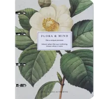 Тетрадь общая, BS, А5, 120л., клетка, кольца, Flora, камелия N4758