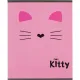 Тетрадь общая А5 48л Kitty роз,клет,скреп, ВД-лак