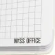 Тетрадь общая А5 Attache Miss Office 128л клетка гребень голубой с серебром