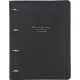 Тетрадь со сменным блоком А4,120л,Infolio Study,Quote,иск.кож,черный,N3823