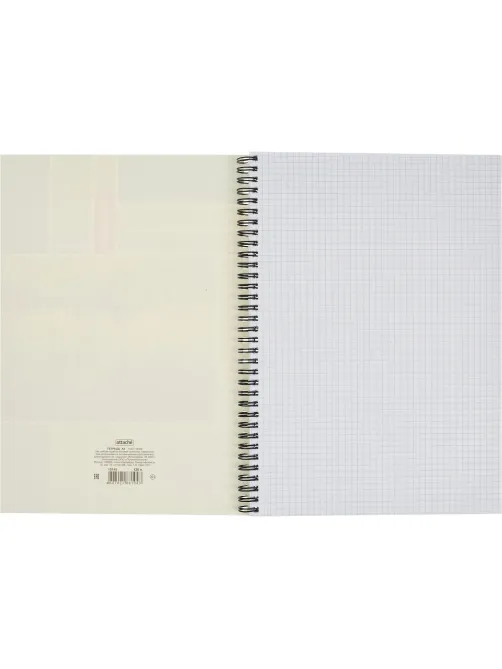 Тетрадь общая Attache,120л,клет,А4,спир,обл.мел.карт