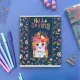 Тетрадь общая А5 ,48л, клетка,скрепка, HELLO SPRING, 5 шт в уп,7-48-448/5