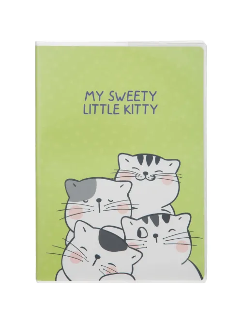 Тетрадь общая So Many Cats 64л B5, блок крем,клетка,пл.обл, в ассортименте