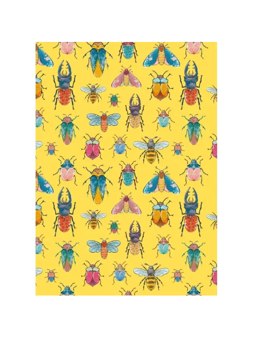 Тетрадь общая №1 School Жуки А5, 40л, клетка, сшивка, уп(2шт)блок 70 г/кв.м