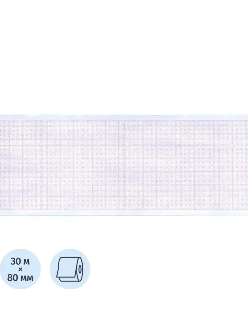 Лента регист. тепл. для ЭКГ 80х30 (в.) HEART SCREEN К8030АК18 6рул/уп