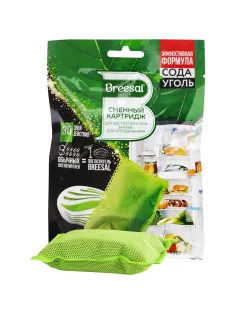 Дезодоратор Поглотитель запаха Breesal для холодильника 80г сменный блок