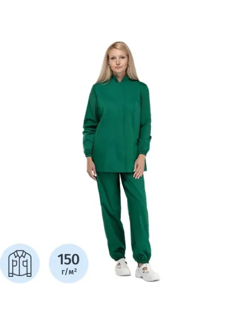 Куртка жен сат у17 ХАССП зел 96-100/170-176