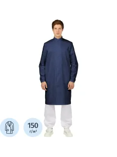 Халат муж у17 ХАССП син 88-92/182-188