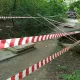 Лента оградительная красно-белая 50мм х250м, 6шт/уп