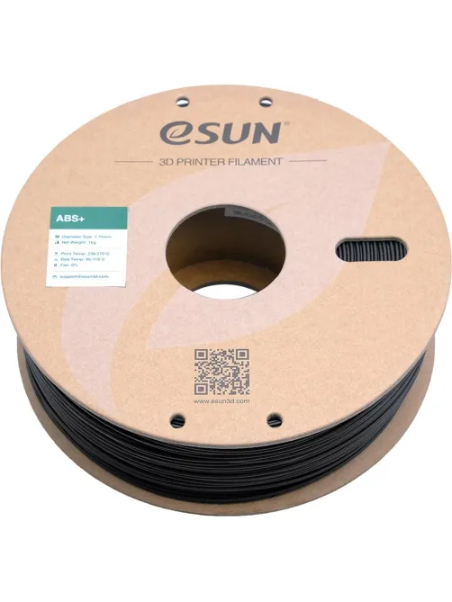 Пластик ABS+ ESUN 1.75 мм 1кг, черная (ABS+175B1)