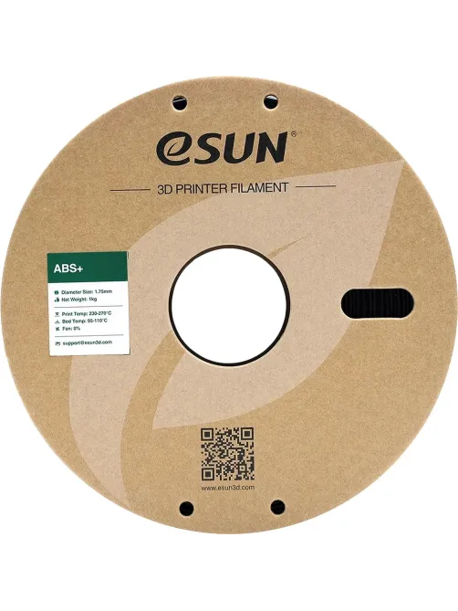 Пластик ABS+ ESUN 1.75 мм 1кг, черная (ABS+175B1)