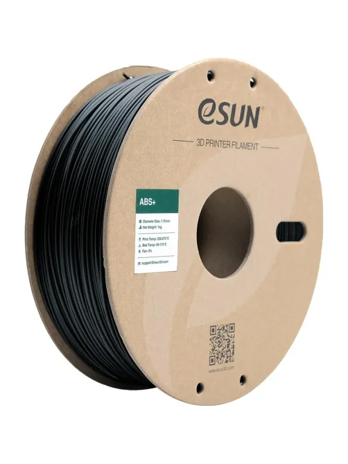 Пластик ABS+ ESUN 1.75 мм 1кг, черная (ABS+175B1)