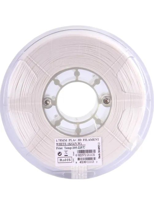 Пластик PLA+ ESUN 1.75 мм 1кг, белая (PLA+175W1)