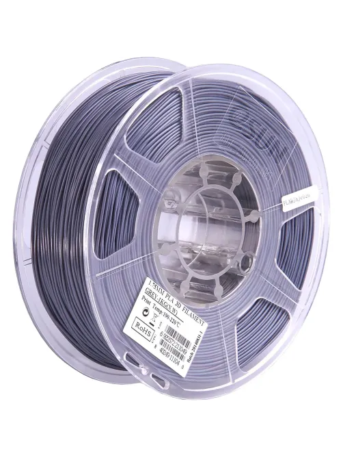 Пластик PLA+ ESUN 1.75 мм 1кг, серая (PLA+175H1)