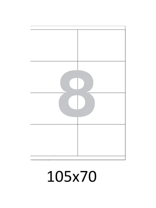 Этикетки самоклеящиеся  105х70мм/8 шт. на листе А4  100листов