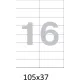 Этикетки самоклеящиеся  105х37 мм/16 шт. на лис.А4  50листов