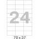 Этикетки самоклеящиеся 70х37 мм/24 шт. на листе А4 (100 лист