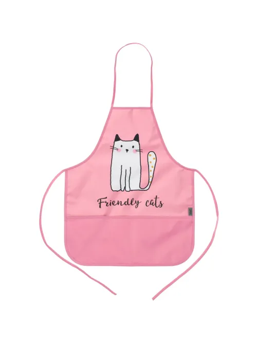 Фартук для труда Комус КлассFriendly cats карман,нарукв,490x390мм,ФН61-20-2