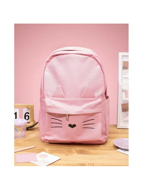 Рюкзак Kitty экокожа розовый