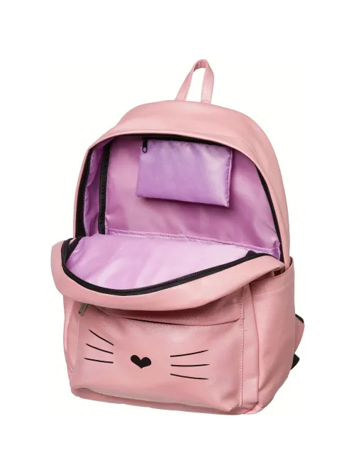 Рюкзак Kitty экокожа розовый
