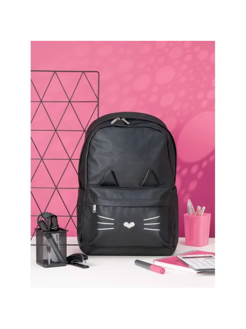 Рюкзак Kitty black экокожа черный