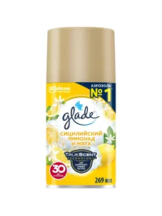 Баллон сменный для автоосвежителя Glade Сицилийский лимонад и мята  269 мл