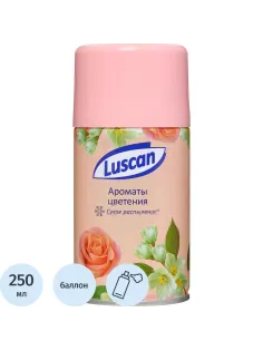 Баллон сменный для автоосвежителя Luscan 250мл Ароматы цветения сух распыл