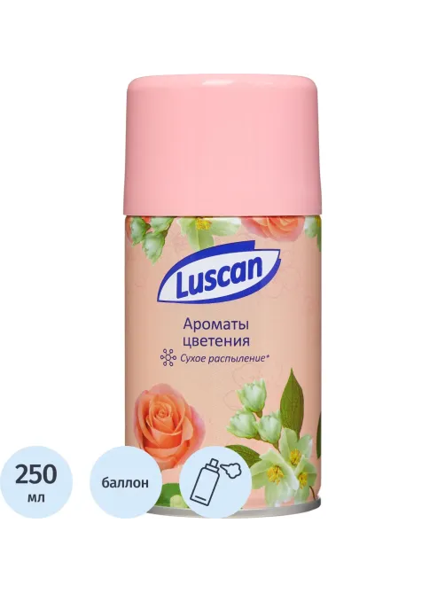 Баллон сменный для автоосвежителя Luscan 250мл Ароматы цветения сух распыл