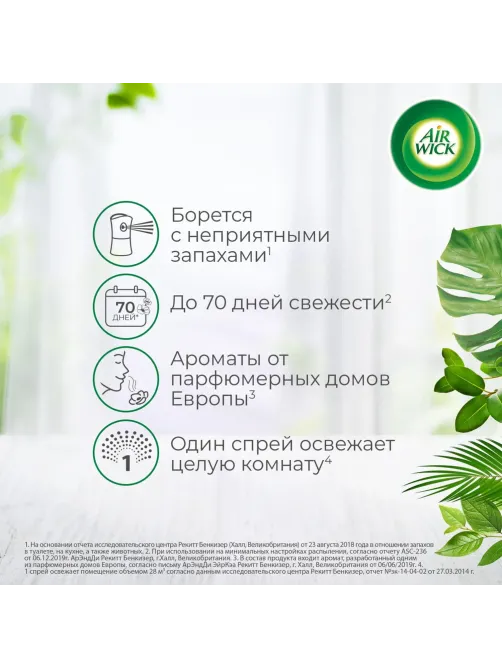 Баллон сменный для автоосвежителя Air Wick Pure Весеннее пробуждение, 250мл