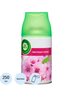 Баллон сменный для автоосвежителя Air Wick Pure Цветущая сакура, 250мл