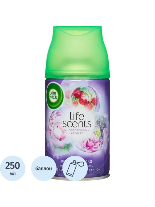 Баллон сменный для автоосвежителя Air Wick Life Scents:Волшебный сад, 250мл