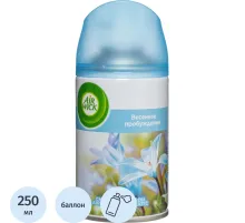 Баллон сменный для автоосвежителя Air Wick Pure Весеннее пробуждение, 250мл