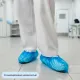 Бахилы 6,5 г, 2рез, синий, 25 мкм, Комус, 50пар/уп